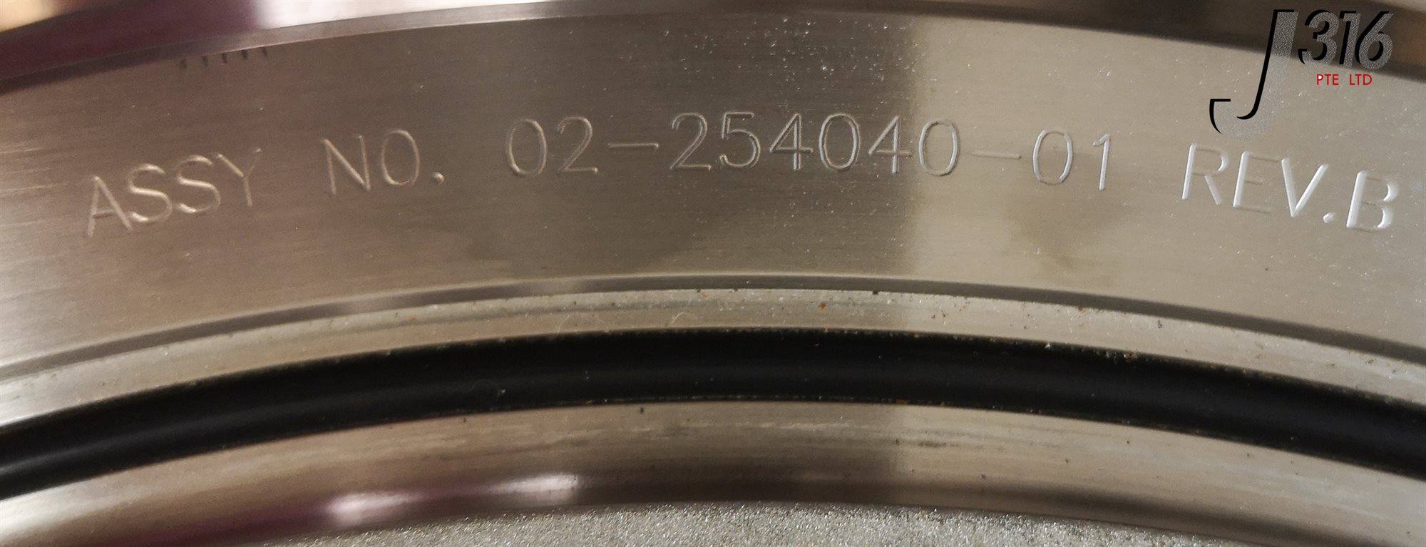 183 NOVELLUS RING, ANODE, GRIT, HCM PVD300, 02-254040-01 16-251447